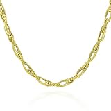 14K 17.25 8.0GM Texture/Polished Weave Necklace