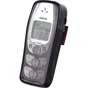 Krusell Classic Multidapt - Case ( for cellular phone ) - leather - black