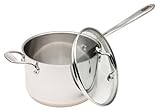 Emerilware Stainless 3-Quart Covered Saucepan with Loop Handle