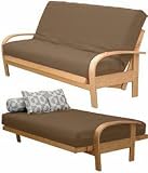 Brand NEW Premium Microseude 3 Piece Futon Cover CHOCLATE/DARK BROWN Colored With 2 Pillows