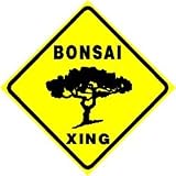 BONSAI CROSSING miniature tree hobby new sign