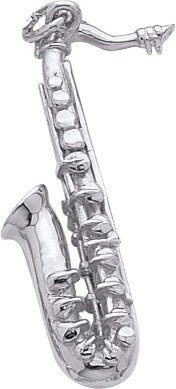 Childrens Toyshop  Jewelry : Saxophone Charm by Rembrandt Charms