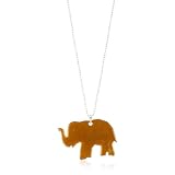 Leighelena Enamel Neck Elephant Hazel Sterling
