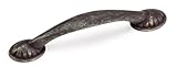 Laurey 24478 Cabinet Hardware 3-Inch Flower Pull, Weathered Antique Bronze