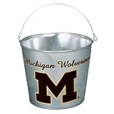 University of Michigan NCAA Five Quart Galvanized Pail