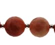 16 inch Faceted Round Orange Candy Jade 12mm Necklace Sterling Silver 16 inch Faceted Round Orange Candy Jade 12mm Necklace Sterling Silver