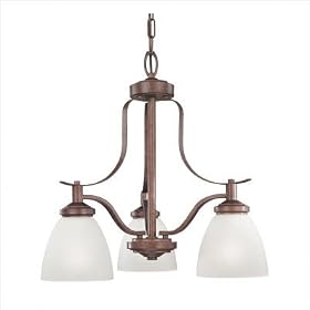 Hampshire Chandelier in Colonial Bronze by Thomas Lighting