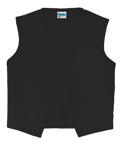 DayStar 750 No Pocket Child Uniform Vest - Large - Black DayStar 750 No Pocket Child Uniform Vest - Large - Black
