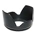 Maxsima - Petal Crown Hood 58mm for Canon 18-55mm Lens, clamp collar nut, also fits onto 58mm filter, also fits Nikon, Tamron, Tokina, Sigma, Fuji, Pentax etc.. or any lens with a 58mm front thread diameter. Flower Hood.