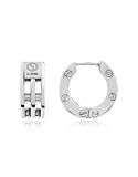 Image of Zoppini Dare to Love - Stainless Steel Hoop Earrings