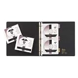 CD & DVD Storage Pages, Media Pages, Standard 3 Hole Punched, 4 Per Page, Clear, 5 Pages Per Pack
