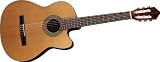 Lucero Cutaway Acoustic/Electric Classical Guitar, Natural