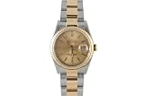 Rolex Mens 2tone Datejust Champagne Dial