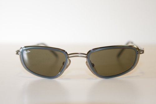 Ray-Ban Rituals Metal Soft Recctangle Sunglasses (Steel Gray Blue with Gray Lenses) product image