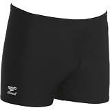 Speedo Men's Race Endurance+ Polyester Solid Square Leg Swimsuit