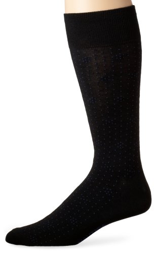 Nautica Men's 3-Pack Fancy Pattern Sock,Navy,8 to 12