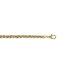 14K Yellow Gold Wheat 7.8mm Necklace 20 Inch