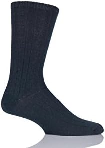 SockShop of London Mens 1 Pair 100% Cashmere Bed Socks 9-12 Kingfisher