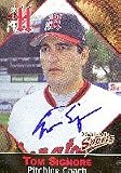Tom Signore, Harrisburg Senators - Expos Affiliate Autographed Card