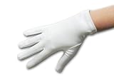 Shiny Stretch Satin Spandex, 1-button length Gloves