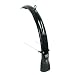 Planet Bike Hardcore Front Recumbant Bicycle Fender with Stainless Steel Hardware and Mud Flap (Black, 20-Inch Tires/50mm Wide)