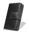 Noir Luxe Black Leather Book Case for (2nd & 3rd generation) iPod Touch 8gb / 16gb / 32gb / 64gb