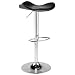 ITALMODERN Fabia Adjustable Barstool, Black