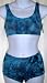 Tie-Dyed Kids Tankini Bikini Blue Sz Junior 176 cm