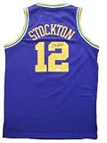 John Stockton Autographed Jersey - Authentic - Autographed NBA Jerseys