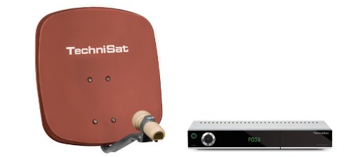TechniSat DigiDish 45 Einteilnehmer-Set inkl. TechniStar S1 Receiver rot/silber Preisvergleich