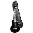 Black Ukelele: Les Paul Ukulele with Soft Case