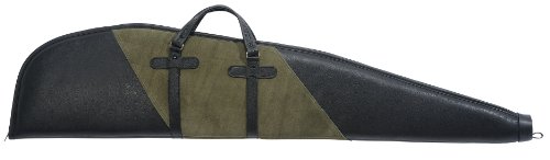 Levys Leathers SLS201H Leather and Suede Rifle Case (Black/Green, Small)