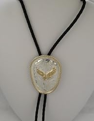 German Silver Eagle Large Bolo Tie