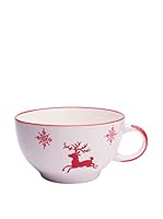 ZZZ_Merry Christmas Set Taza De Desayuno 6 Uds. 475 Ml Blanco/Rojo