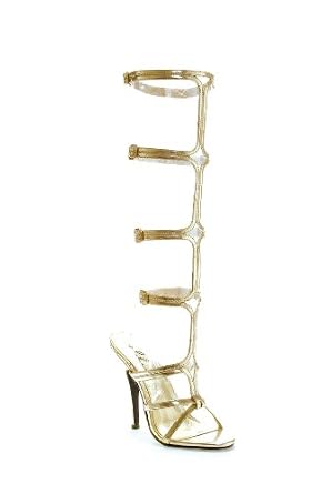 Gold Sexy Strap Up Sandal