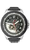 Tommy Hilfiger Leather Black Dial Men's Watch #1710262