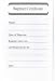 Baptism Certificate Book B5: 48 Certificates with Counterfoils