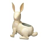 Metal Rabbit Statue / Planter