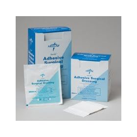 Adhesive Surgical Dressing - 8" x 6" (8" x 3" pad) New! Adhesive Surgical Dressing Protects, Absorbs and Won't Irritate Skin