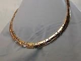 Dual Tone H-Link Necklace