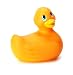 Big Teaze Toys Travel Size Orange Rubber Ducky Bath & Shower Massager