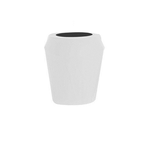 'KwikCover CANCVR55galW 55Gallon KwikCan CoverWhite Fitted Garbage Can Cover (1 full case