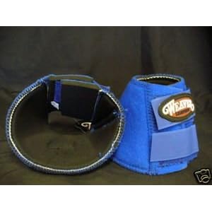 Weaver No Turn Bell Boots Blue Horse Sport Tack Medium