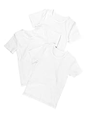 3 Pack Pure Cotton Plain Short Sleeve Vests