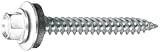 Spax 4981830450406 Trufast 9-by-1-1/2-Inch Hex Head Metal Building Screw, White, 1-Pound Pack