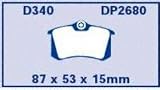 EBC Brake DP2680 Rear Premium Organic Pads
