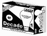 Feit Electric Decade 60-Watt A19 Household Bulb, White, 4-Pack #60A/25K/4