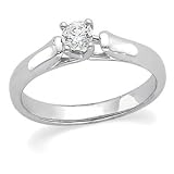 Platinum Solitaire Diamond Engagement Ring 1/4 Ct. (SI2-SI3 Clarity, G-H Color)