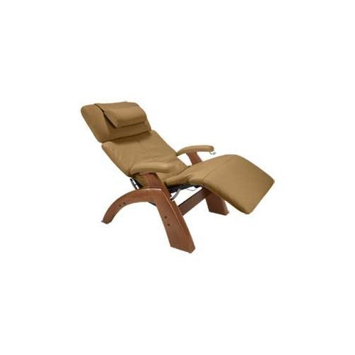 Human Touch Power Perfect Chair Recliner with Electric PC-095 Walnut Base in Mocha Leather - Refurbished to original factory specifications with Factory Warranty Included
