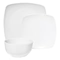 Glamour Square 12-pc. Dinnerware Set - White